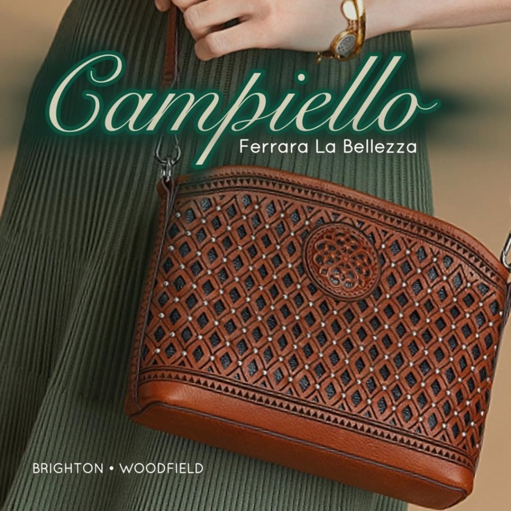 Brighton Ferrara Campiello Mini Cross Body Bag Russet NWT Registration Card